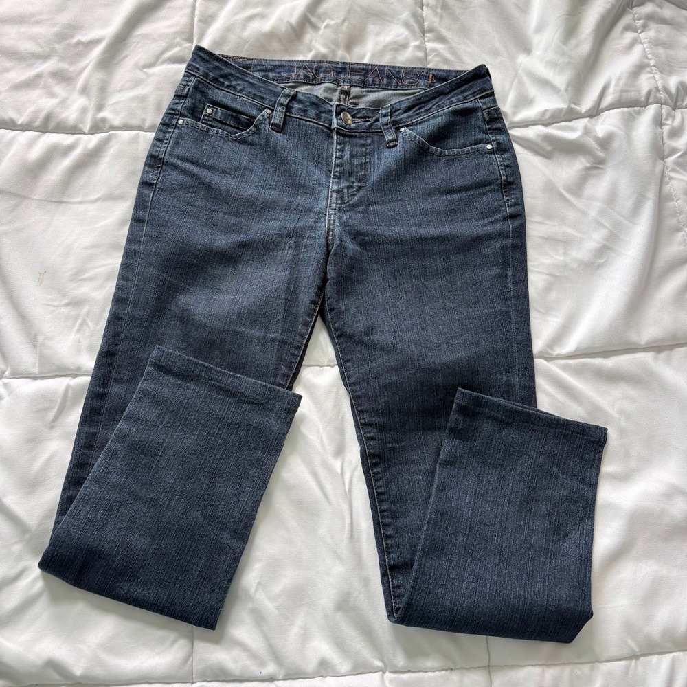 Jag Jeans Womens Size 4 Dark Wash Straight Leg Stretch Denim Pants Vintage 90s